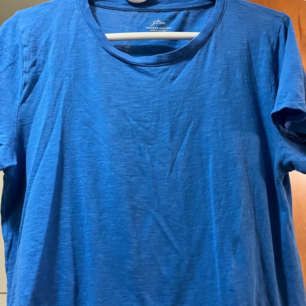 J. Crew Classic Blue Short Sleeve Tee Women’s size M